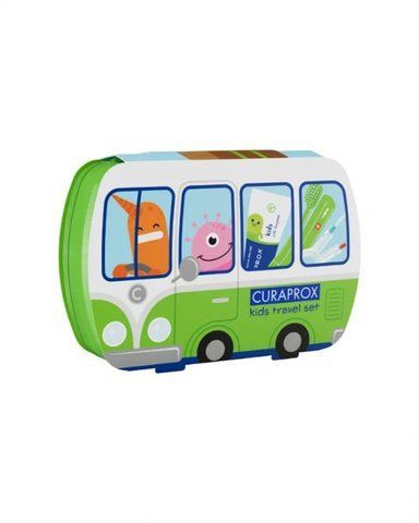 Дорожній набір для дітей Curaprox Kids зелений TSKids\green фото