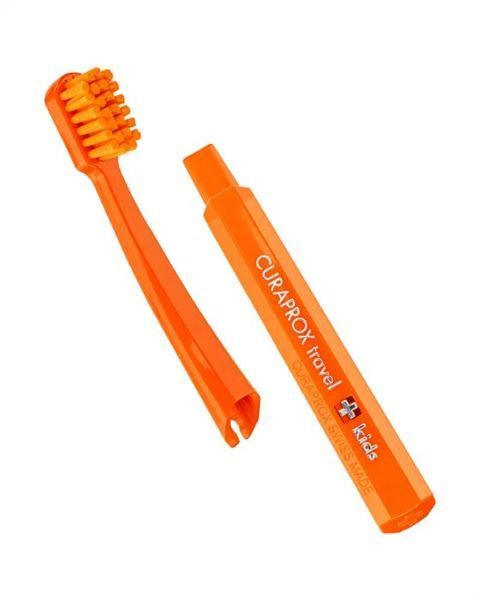 Дорожній набір для дітей Curaprox Kids, помаранчевий TSKids\orange фото