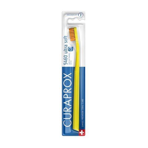 Зубна щітка ультрам'яка Curaprox CS 5460 Ultra Soft, жовта / помаранчева щетина CS 5460 фото