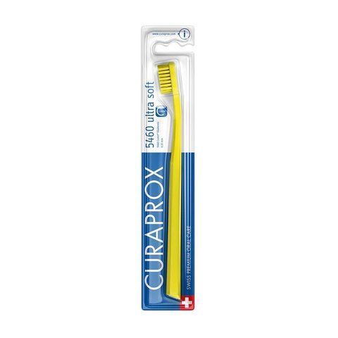 Зубна щітка ультрам'яка Curaprox CS 5460 Ultra Soft, жовта / жовта щетина CS 5460 фото