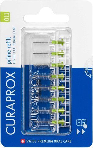 Змінні міжзубні йоржики Curaprox CPS 011 Prime Refill, d 1,1 мм, 8 шт CPS 011-8 Refill фото