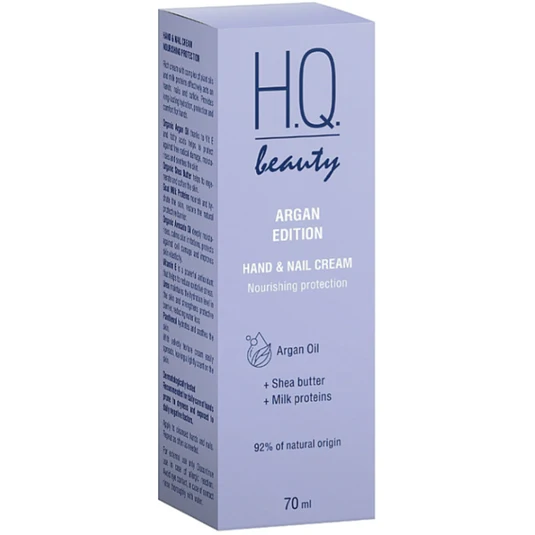 Крем для рук та нігтів з аргановою олією, живлення та захист H.Q.Beauty Argan Edition, 70 мл 7640176598234 фото
